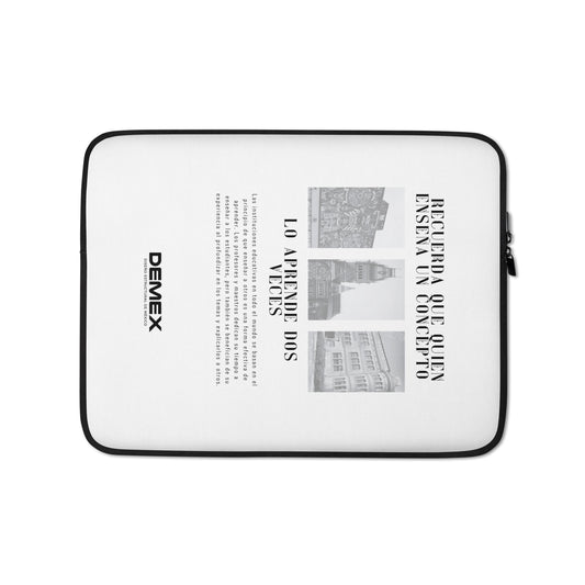 DEMEX "Remember that whoever teaches something learns it twice" Laptop Sleeve