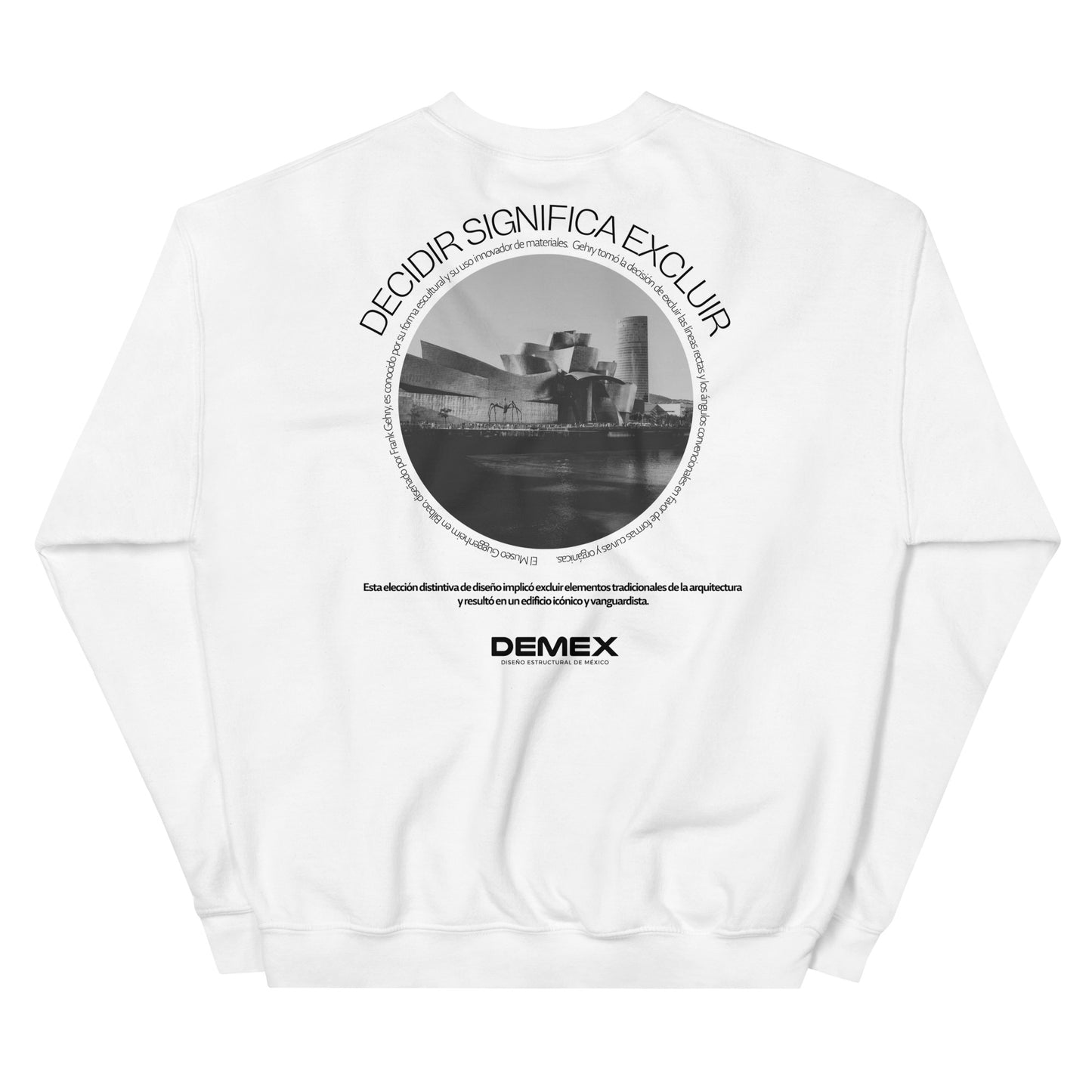 DEMEX sweatshirt "To decide means to exclude"